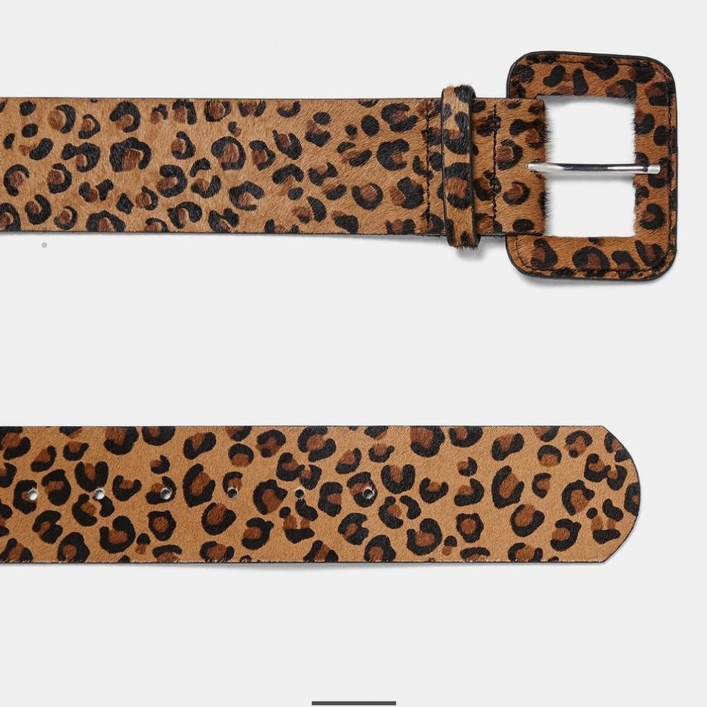 Zara leopard print belt - size 30